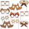 Big Dot of Happiness Western Hoedown Glasses and Masks - Paper Card Stock Wild West Cowboy Party Photo Booth Props Kit - 10 Count